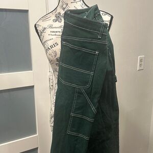 Fashion Nova Dark Green Cargo Pants